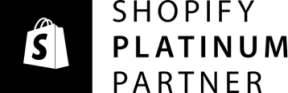 Shopify Platinum Partners Logo, Black with transparent background