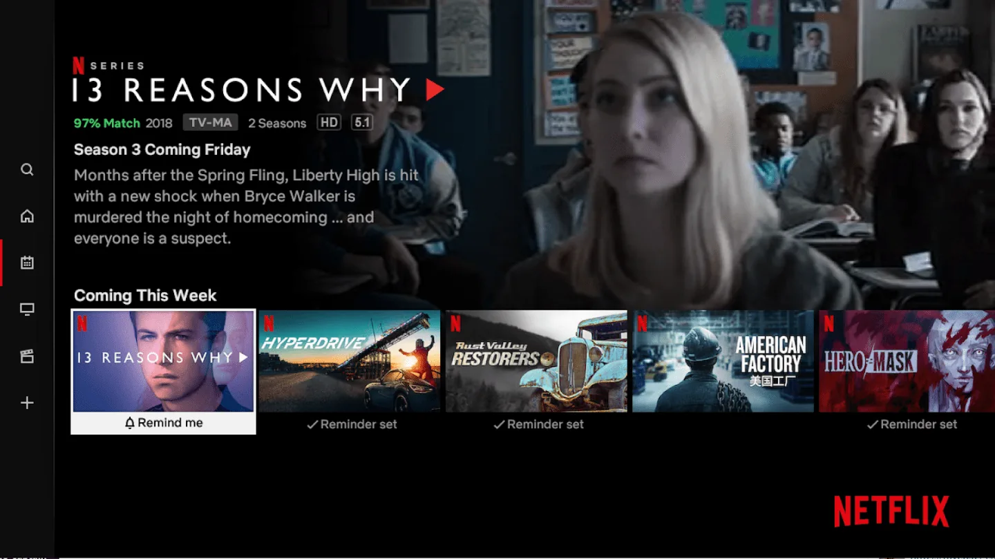 The Netflix homepage is extremely personalized